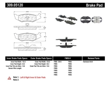 Picture of StopTech Performance Brake Pads