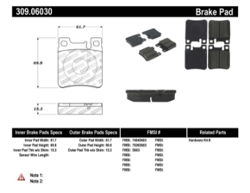 Picture of StopTech Performance Brake Pads