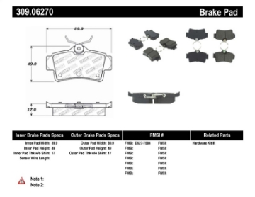 Picture of StopTech Performance Brake Pads