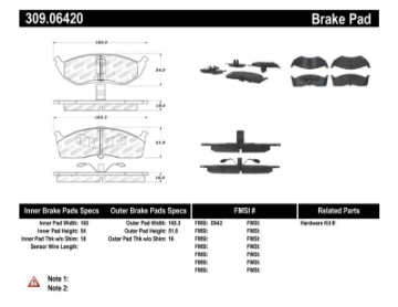 Picture of StopTech Performance Brake Pads