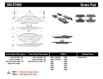 Picture of StopTech Performance Brake Pads