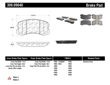 Picture of StopTech Performance Brake Pads