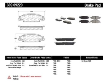 Picture of StopTech Performance Brake Pads