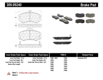 Picture of StopTech Performance Brake Pads