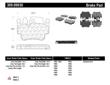 Picture of StopTech Performance Brake Pads