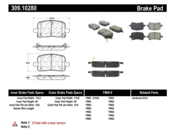 Picture of StopTech Performance Brake Pads