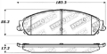 Picture of StopTech 06-10 Dodge Charger R-T Sport Performance Front Brake Pads