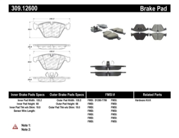 Picture of StopTech Performance Brake Pads
