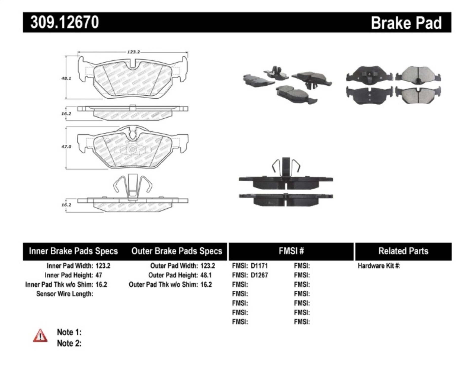 Picture of StopTech Performance Brake Pads