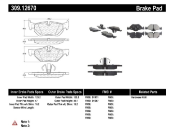 Picture of StopTech Performance Brake Pads
