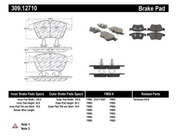 Picture of StopTech Performance Brake Pads