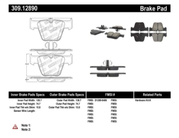 Picture of StopTech Performance Brake Pads