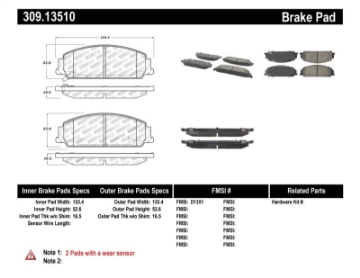 Picture of StopTech Performance Brake Pads