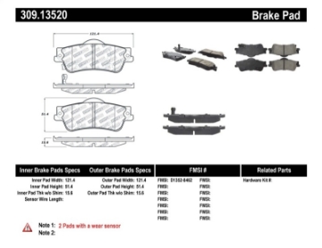 Picture of StopTech Performance Brake Pads