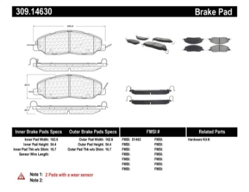 Picture of StopTech Performance Brake Pads