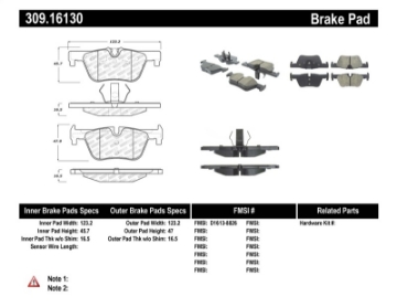 Picture of StopTech Performance Brake Pads
