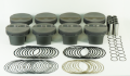 Picture of Mahle MS Piston Set SBC 376ci 4-000in Bore 3-750in Stroke 5-7in Rod -927 Pin -5cc 10-9 CR Set of 8