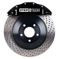 Picture of StopTech 08-13 Toyota Land Cruiser Front BBK w- Black ST-65 Calipers Drilled 380x35mm Rotor