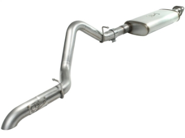 Picture of aFe MACHForce XP Exhaust Cat-Back SS-409 04-06 Jeep Wrangler TJ Unl L6 4-0L 2-5in Off-Road No Tip