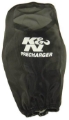 Picture of K&N PreCharger Air Filter Wrap Round Straight Black 3-625in ID x 9in H