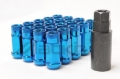 Picture of Wheel Mate Monster Open End Lug Nut Set of 20 - Blue 1-2in