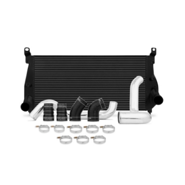 Picture of Mishimoto 02-04-5 Chevrolet 6-6L Duramax Intercooler Kit w- Pipes Black