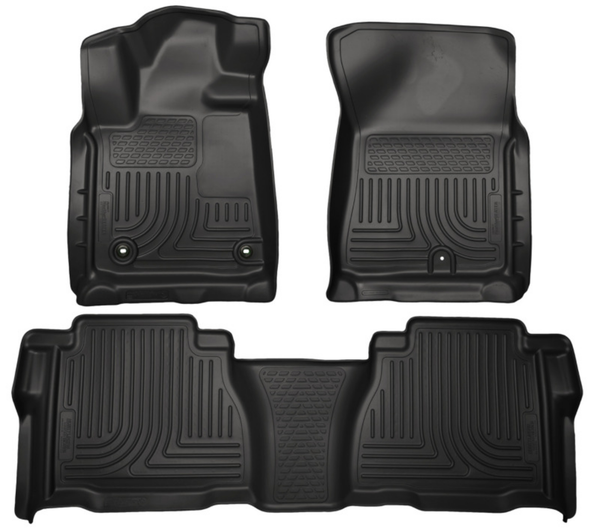 Picture of Husky Liners 12-13 Toyota Tundra Weatherbeater Black Front & 2nd Seat Floor Liners
