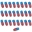 Picture of Russell Performance -6 AN Red-Blue Straight Full Flow Hose End 25 pcs