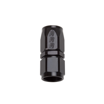 Picture of Russell Performance -10 AN Black Straight Full Flow Hose End