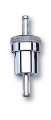 Picture of Russell Performance Chrome Street Fuel Filter 3in Length 1-1-8in diameter 3-8in inlet-outlet