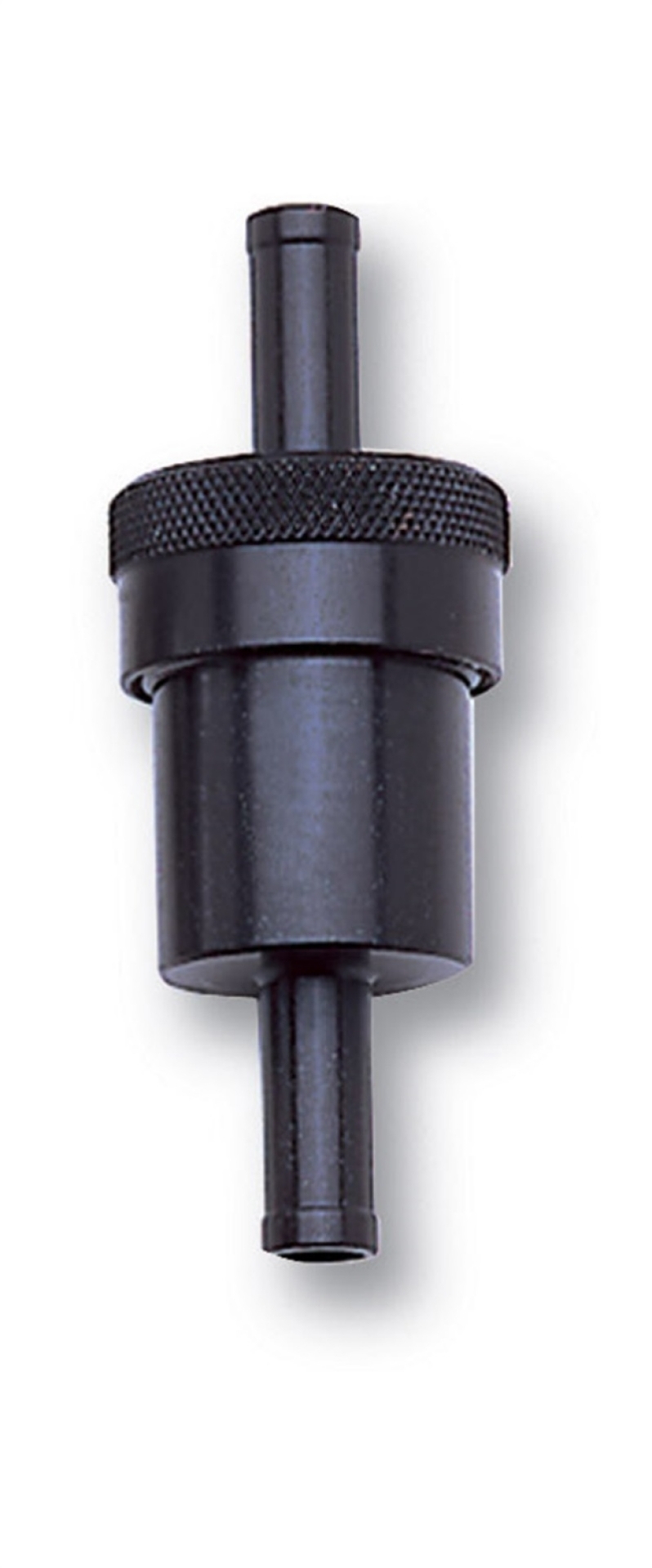 Picture of Russell Performance Black Street Fuel Filter 3in Length 1-1-8in diameter 3-8in inlet-outlet