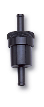 Picture of Russell Performance Black Street Fuel Filter 3in Length 1-1-8in diameter 3-8in inlet-outlet