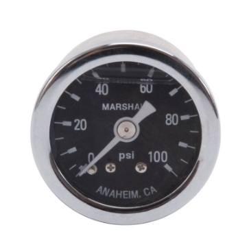 Picture of Russell Performance 100 psi fuel pressure gauge Liquid-filled