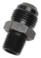 Picture of Russell Performance -12 AN to 1-2in NPT Straight Flare to Pipe Black