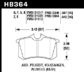 Picture of Hawk 97-04 Audi A4-00-03 A6-00-02 S4-00-06 TT - 02-04 VW Golf GTI Rear Blue 9012 Race Brake Pads