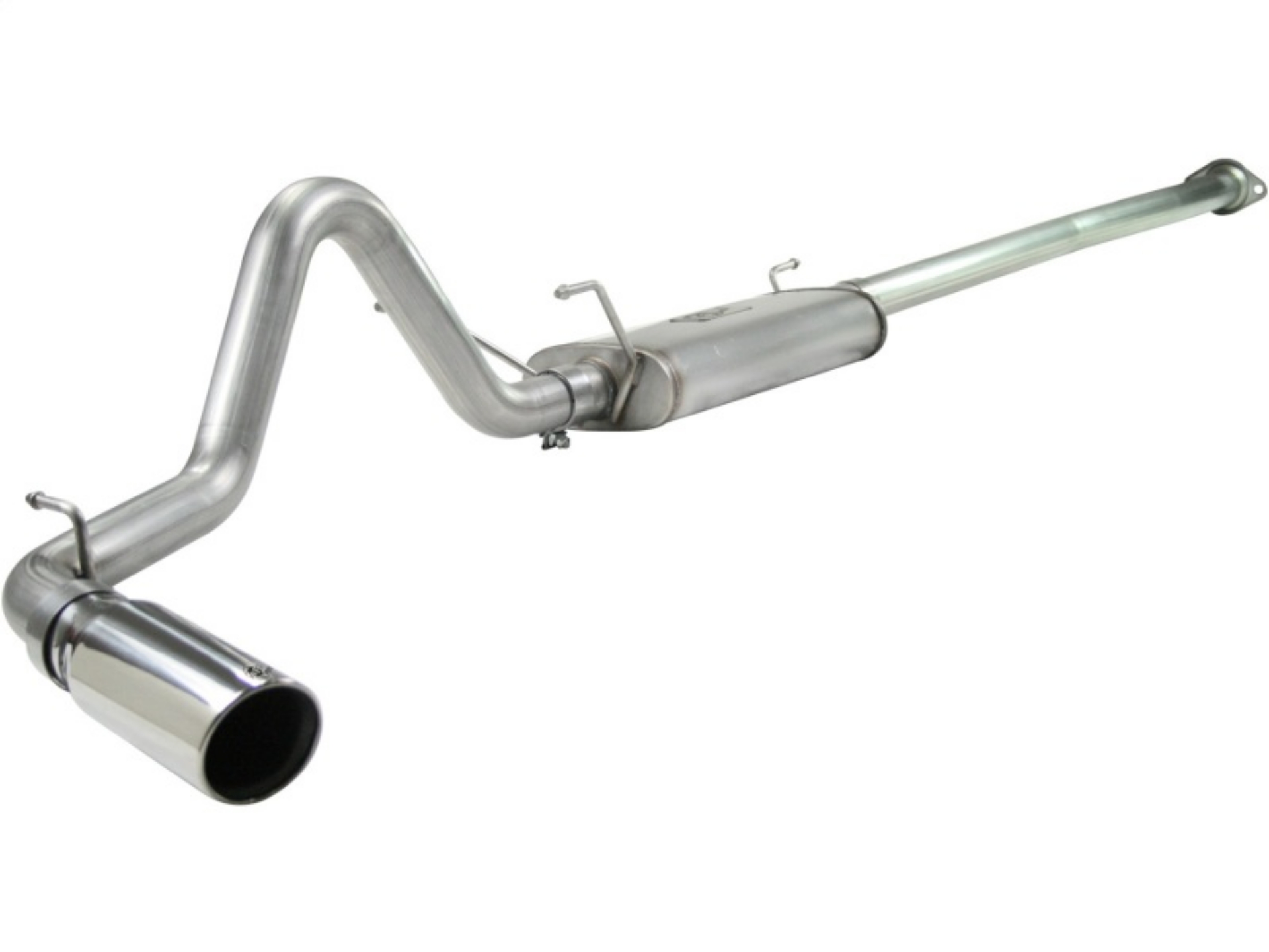 Picture of aFe MACHForce XP 2-5in 409SS Cat Back Exhaust w- 304SS Polished Tip 05-13 Toyota Tacoma V6 4-0L