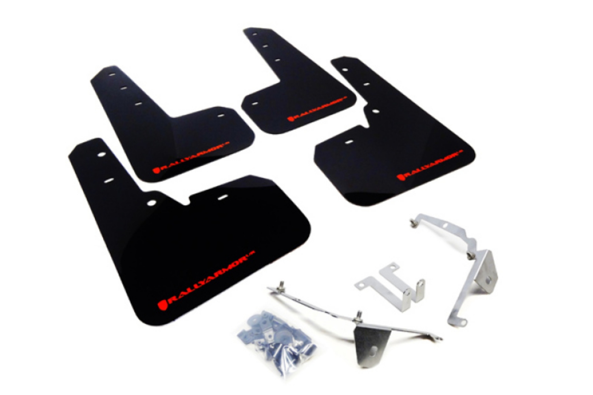 Picture of Rally Armor 13-17 Subaru Crosstrek XV Black UR Mud Flap w-Red Logo