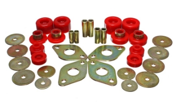 Picture of Energy Suspension 01-04 Toyota Pickup 2WD-4WD Exc T-100-Tundra Red Body Cab Mount Set