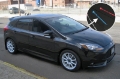 Picture of Rally Armor 12-19 Ford Focus ST - 16-19 RS Black Mud Flap w-Grey Logo