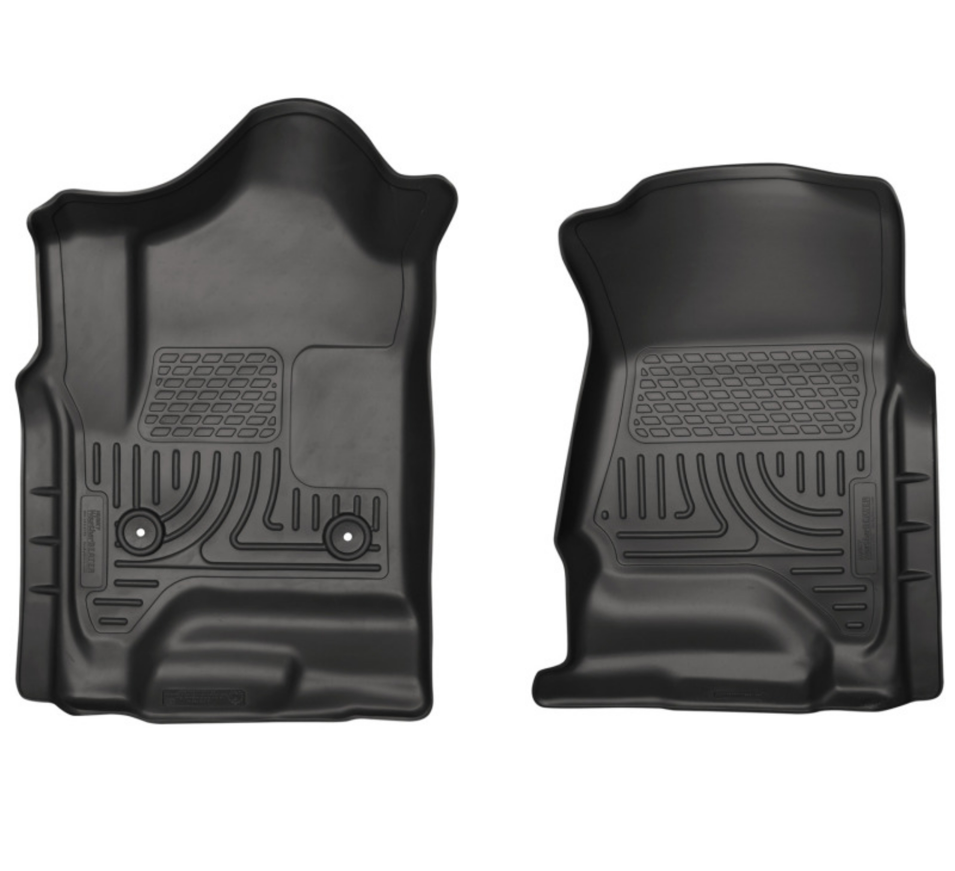 Picture of Husky Liners 14 Chevrolet Silverado 1500-GMC Sierra 1500 WeatherBeater Black Front Floor Liners