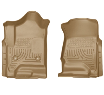 Picture of Husky Liners 14 Chevrolet Silverado 1500-GMC Sierra 1500 WeatherBeater Tan Front Floor Liners