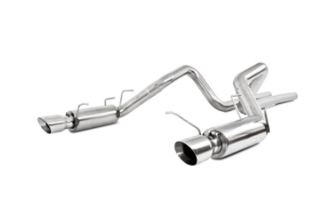Picture of MBRP 11-14 Ford Mustang GT 5-0L Dual Split Rear Race Version T409 3in Cat Back Exhaust System