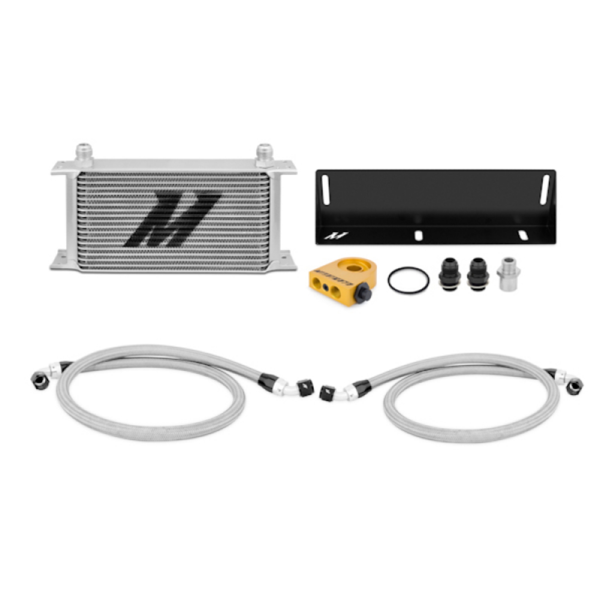 Picture of Mishimoto 79-93 Ford Mustang 5-0L Thermostatic Oil Cooler Kit - Silver