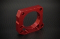 Picture of Torque Solution Throttle Body Spacer Red: Honda Civic Si 1999-2000