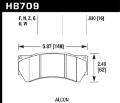 Picture of Hawk Performance Alcon Mono 6, Model 4497 DTC-60 Race Brake Pads