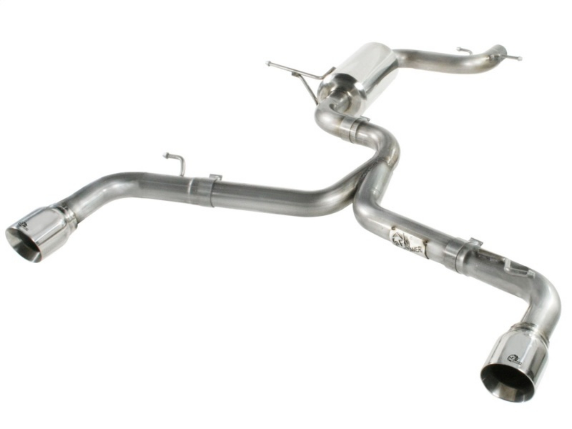 Picture of aFe MACHForce XP Exhaust 304SS Cat-Back w- Polished Tips 12-13 VW Beetle L4 2-0L t