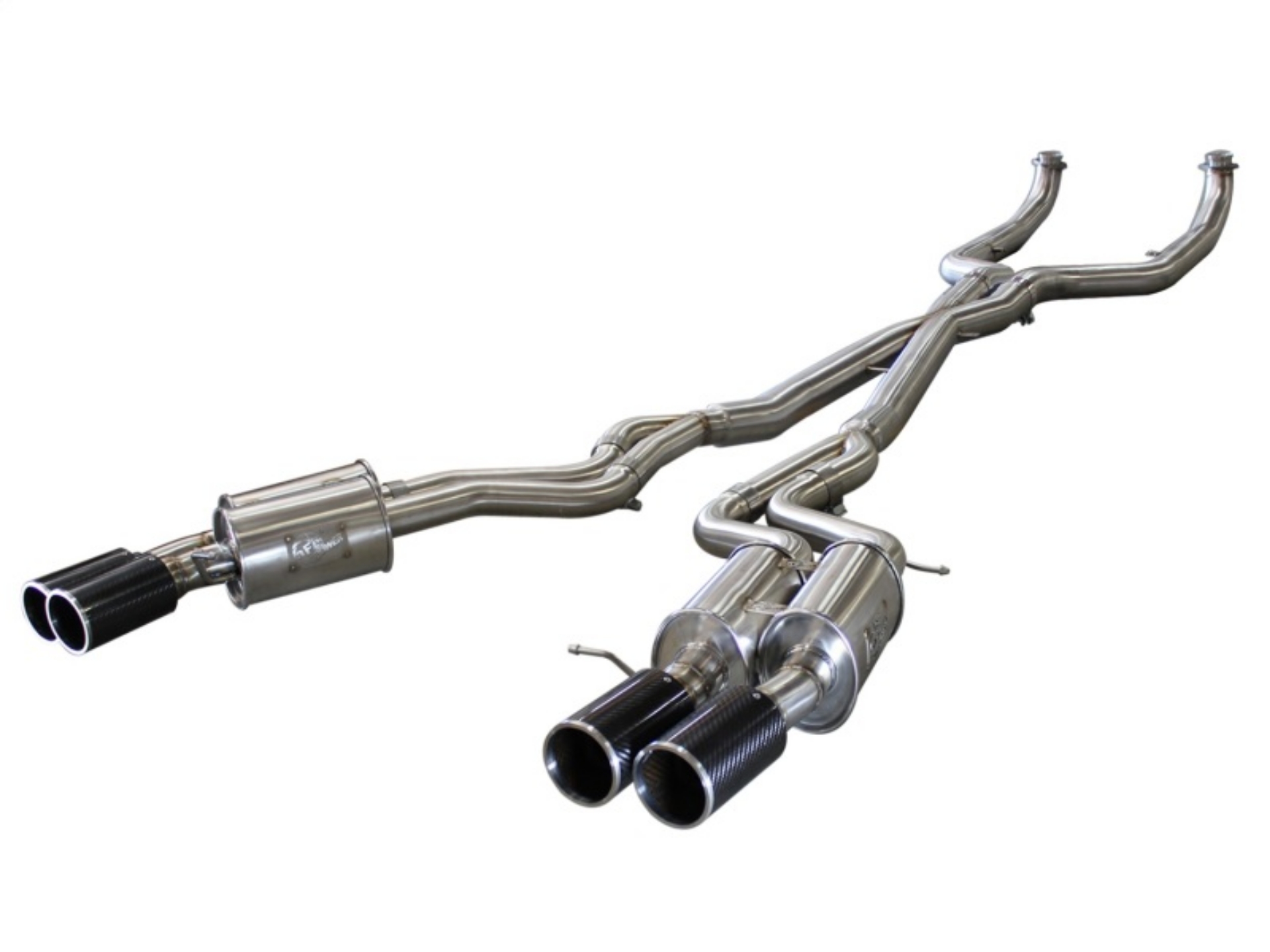 Picture of aFe MACHForce XP Exhaust 304SS Cat-Back w- Carbon Fiber Tips 12-13 BMW M5 F10 V8 4-4L tt