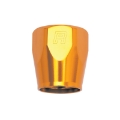 Picture of Russell Performance 2-Piece -10 AN Anodized Full Flow Swivel Hose End Sockets Qty 2 - Orange