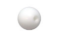 Picture of Torque Solution Delrin 50mm Round Shift Knob White: Universal 12x1-25