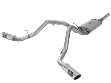 Picture of aFe MACH Force-Xp 3in CB SS Dual Exhaust w-Polished Tips 09-16 GM Silverado-Sierra 4-3L-4-8L-5-3L